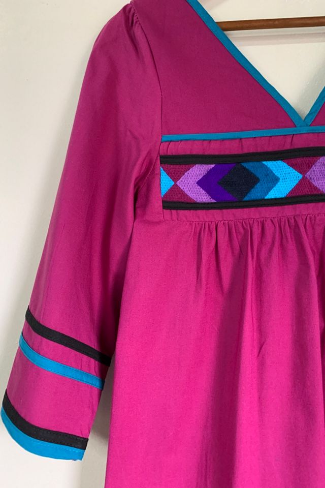 Vintage 1970s Cotton V-Neck Dress Selected by SharpLilTeeth #2