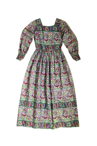 Vintage 1970s Cotton Print Dress Selected by SharpLilTeeth