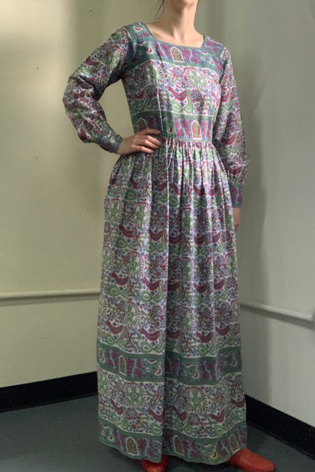 Vintage 1970s Cotton Print Dress Selected by SharpLilTeeth #3