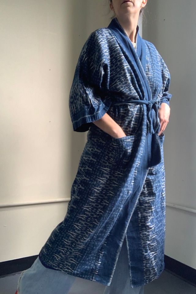Vintage Indigo Duster Robe Jacket Selected by SharpLilTeeth #1