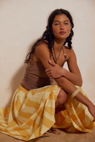 Jupe midi rayée Lowen