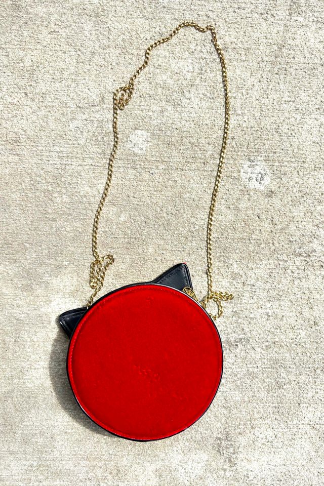 Charlotte Olympia Velvet Cat Cross-Body Bag Selected by Nomad Vintage #2