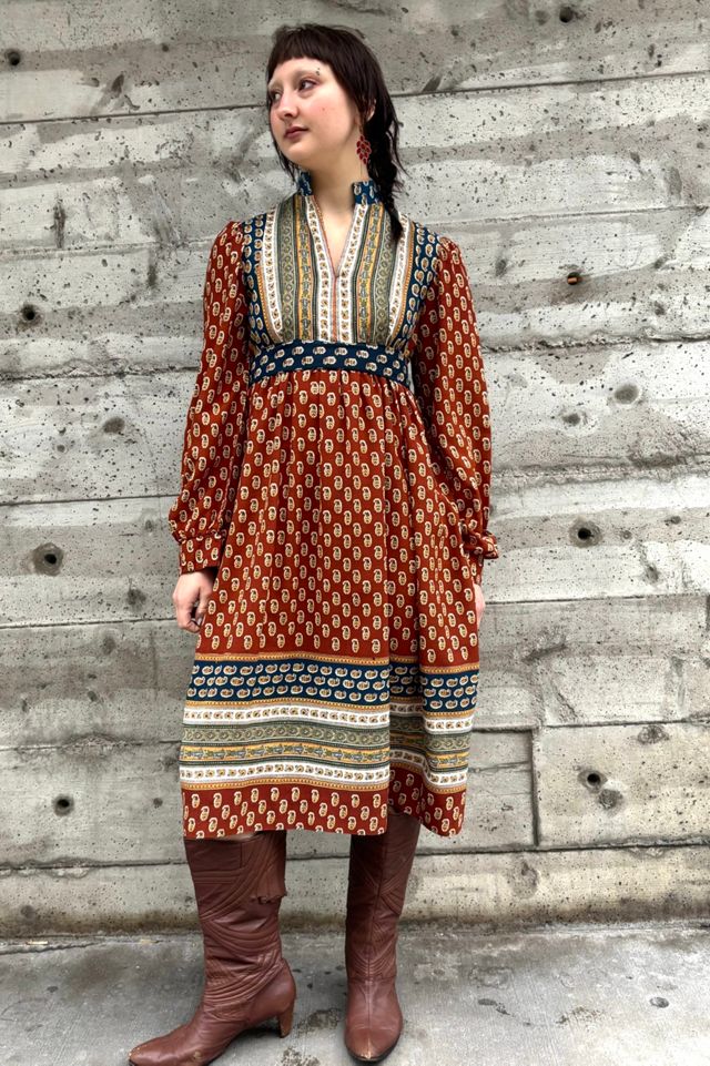 19670’s Paisley Print Dress Selected by Nomad Vintage #3