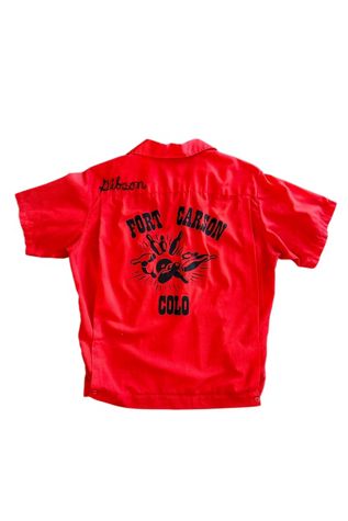 Vintage 1960s Fort Carson Colorado Bowling Shirt Selected By Vintage Warrior