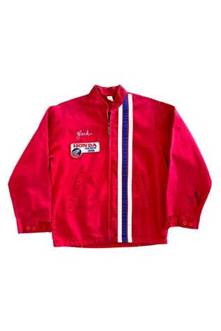 Vintage 1960s Honda Motorcycle  Racing Jacket Selected By Vintage Warrior