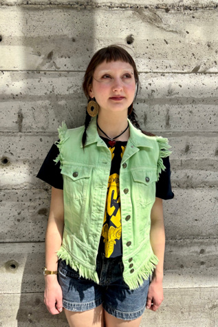 ナウンレス NOUNLESS VINTAGE LIKE DENIM VEST JACKET （LIME） Amazon.com: NASKY Men's Fit Retro Ripped Denim Vest