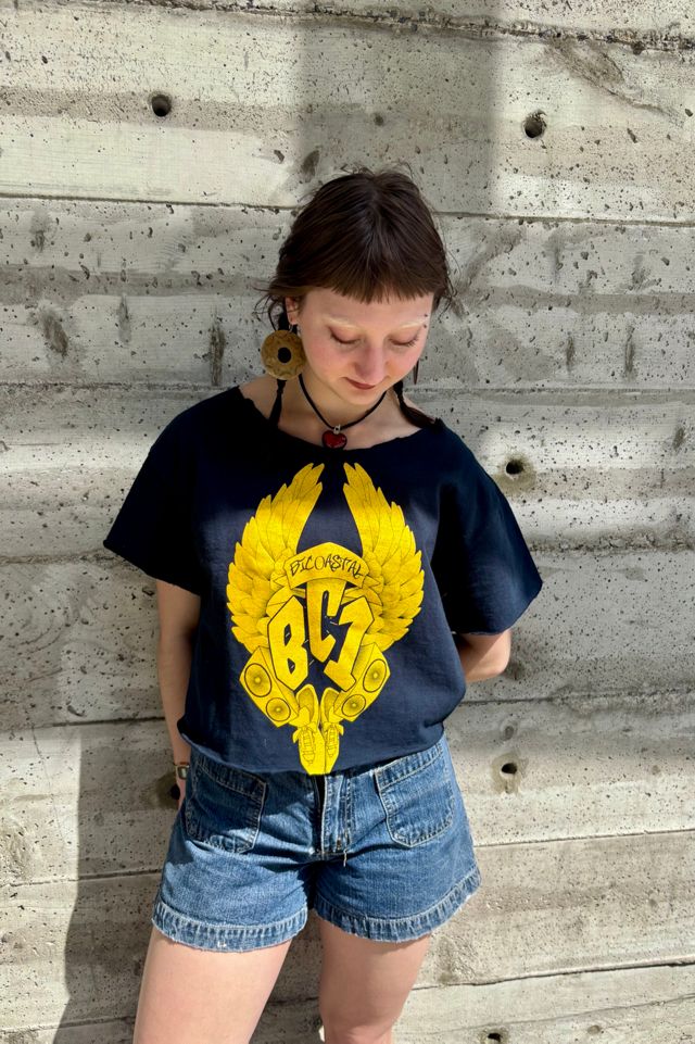 Bicoastal Black Cropped Skater T-shirt Selected by Nomad Vintage #3