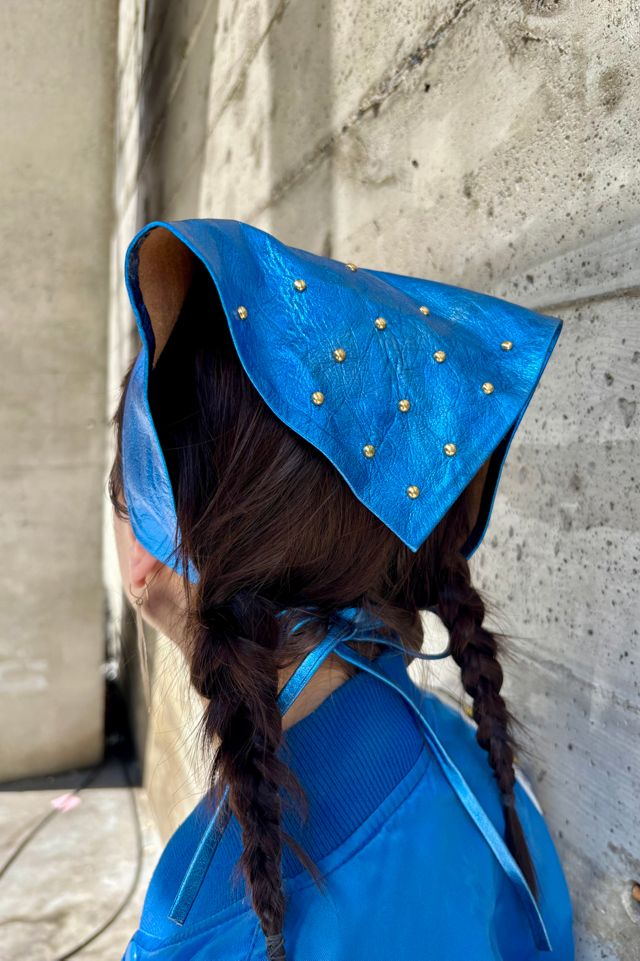 1970’s Metallic Leather Studded Disco Bandana Selected by Nomad Vintage #2