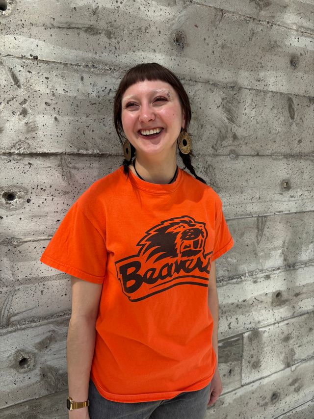 Orange Beavers Gildan T-Shirt Selected by Nomad Vintage #1