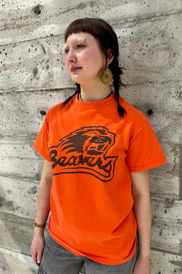 Orange Beavers Gildan T-Shirt Selected by Nomad Vintage #2