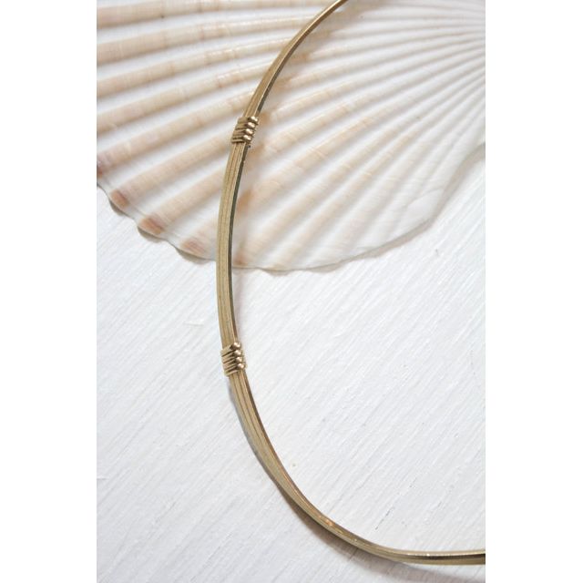 Vintage Gold Collar Choker Necklace Selected By Moons + Junes Vintage