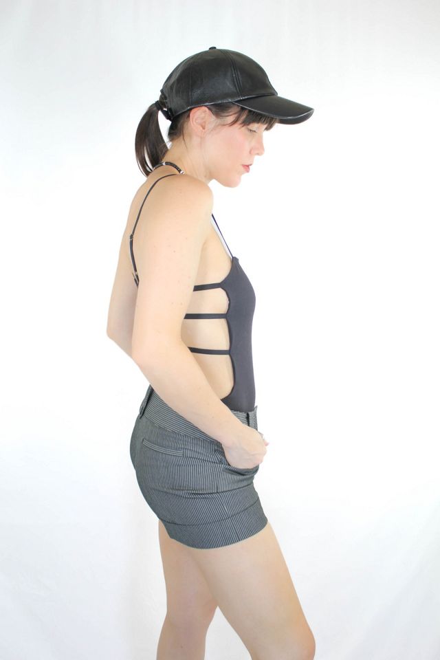 Y2K Vintage Low Waist Pin Stripe Shorts Selected By Moons + Junes Vintage #1