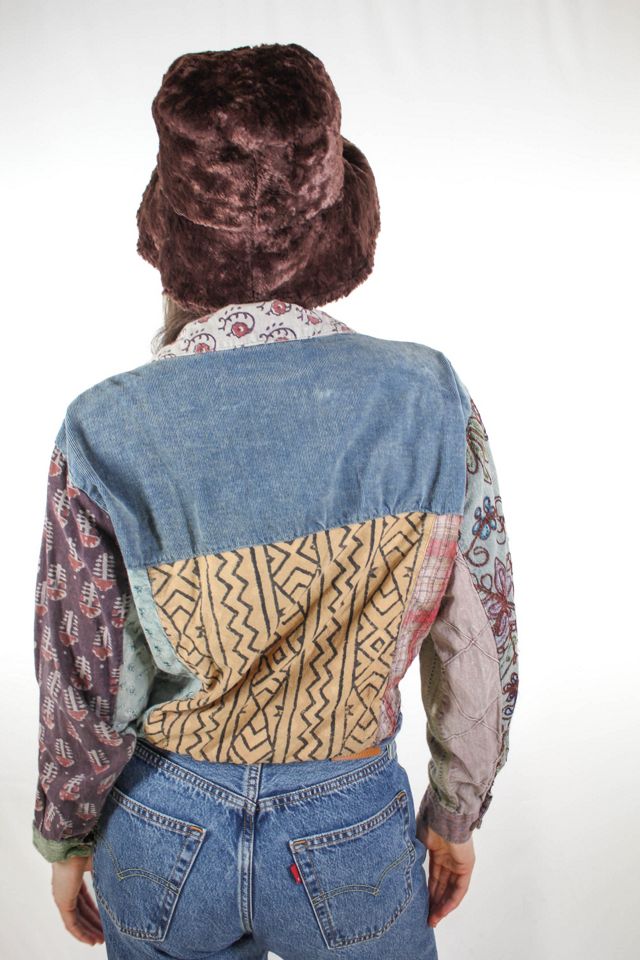 1990s Kantha Patchwork Embroidered Cropped Jacket Selected By Moons + Junes Vintage #2