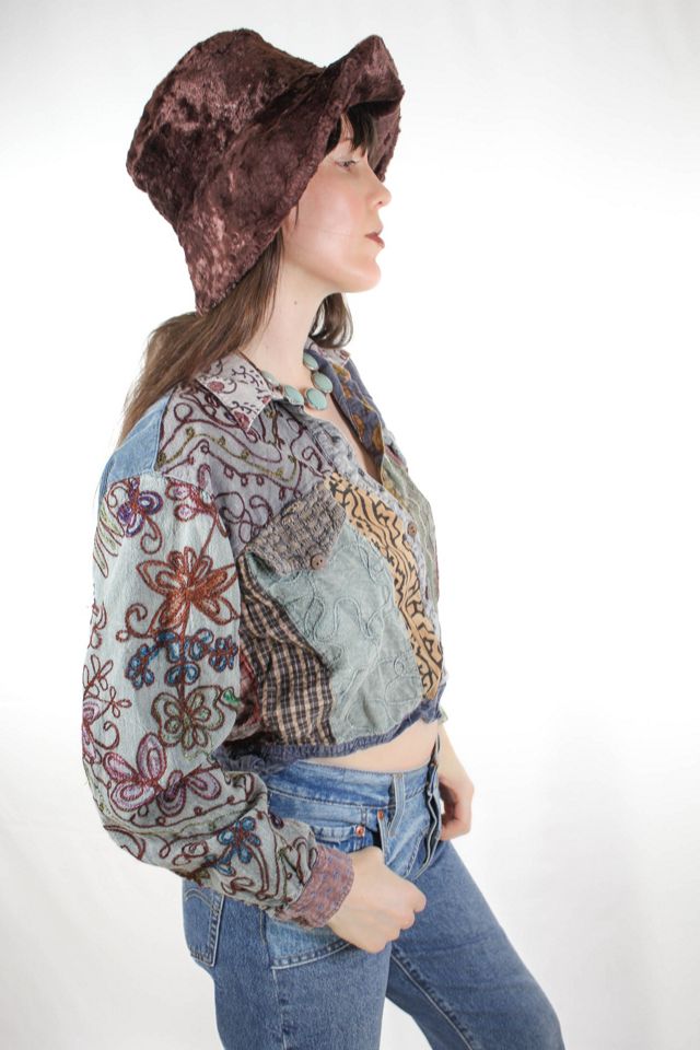 1990s Kantha Patchwork Embroidered Cropped Jacket Selected By Moons + Junes Vintage #3