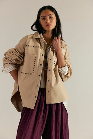 One Teaspoon Daria Leather Shacket