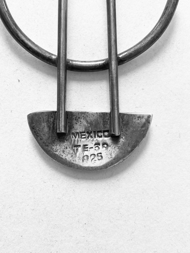 Vintage Sterling Mid Century Modern Abstract Earrings Selected by FernMercantile #3