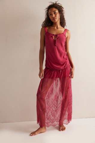 Together Again Slip Set by Free People in Red, Size: M