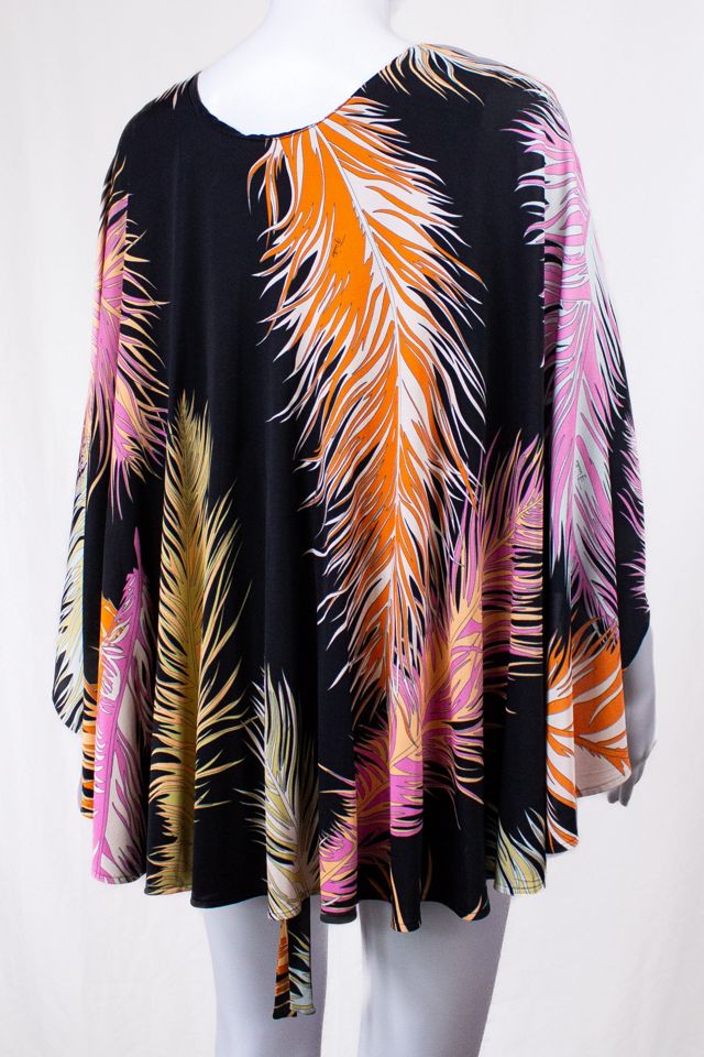 Vintage 60s Emilio Pucci Feather Silk Blouse Selected by Black Shag Vintage #2