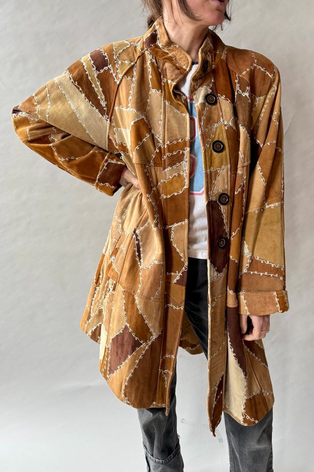 70's Suede Patchwork Coat Selected by Wax Plant #1