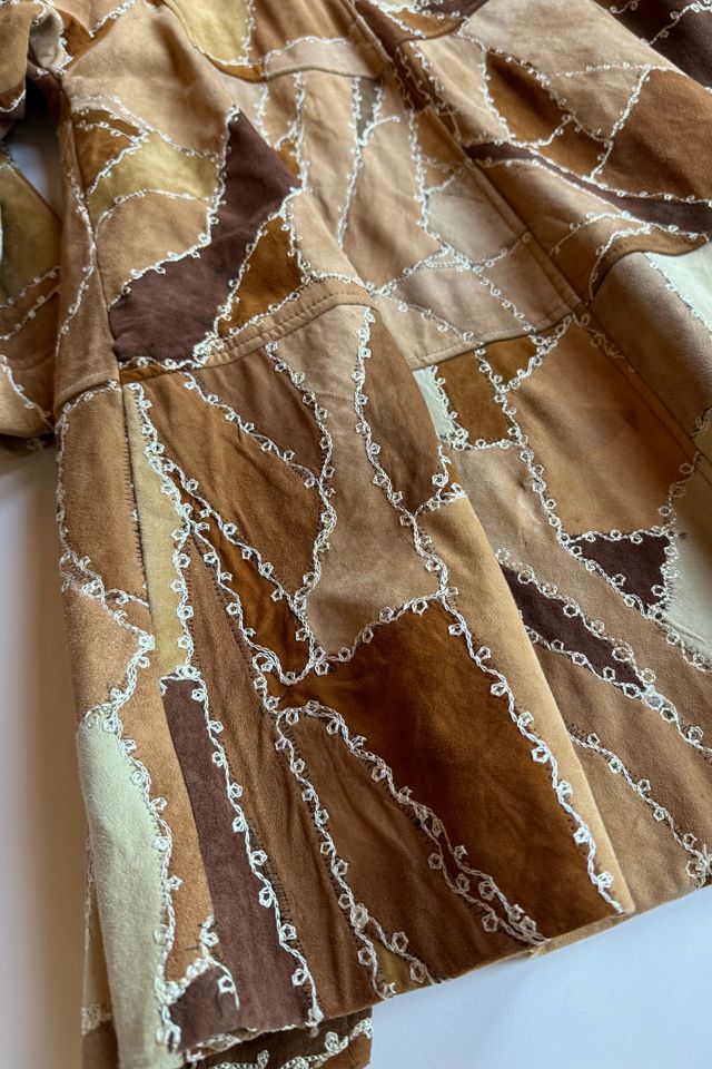 70's Suede Patchwork Coat Selected by Wax Plant #3