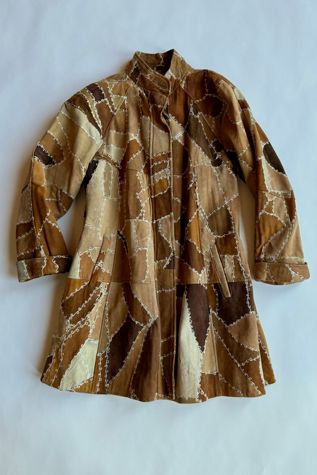 70's Suede Patchwork Coat Selected by Wax Plant