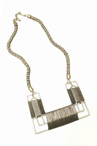Artisan Modernist Wire Statement Necklace Selected by Garbage Soup