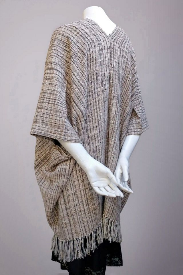 Handwoven Artisan Ruana Cape Selected by Garbage Soup #2