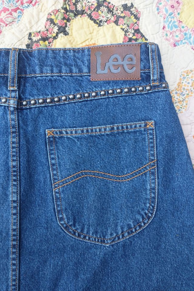 Lee Denim Vintage Studded Mini Skirt Selected by Garbage Soup #1