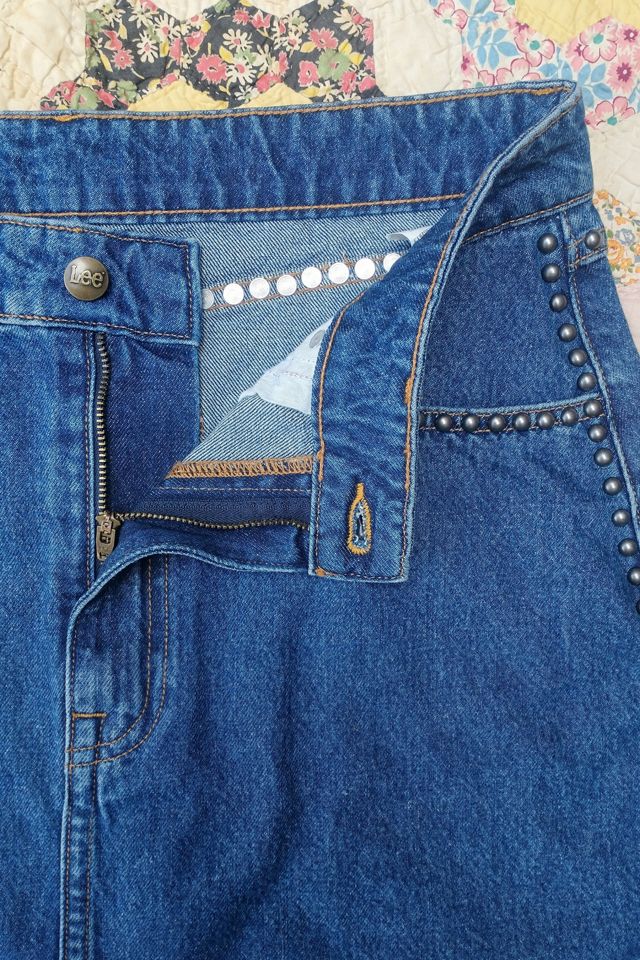 Lee Denim Vintage Studded Mini Skirt Selected by Garbage Soup #3