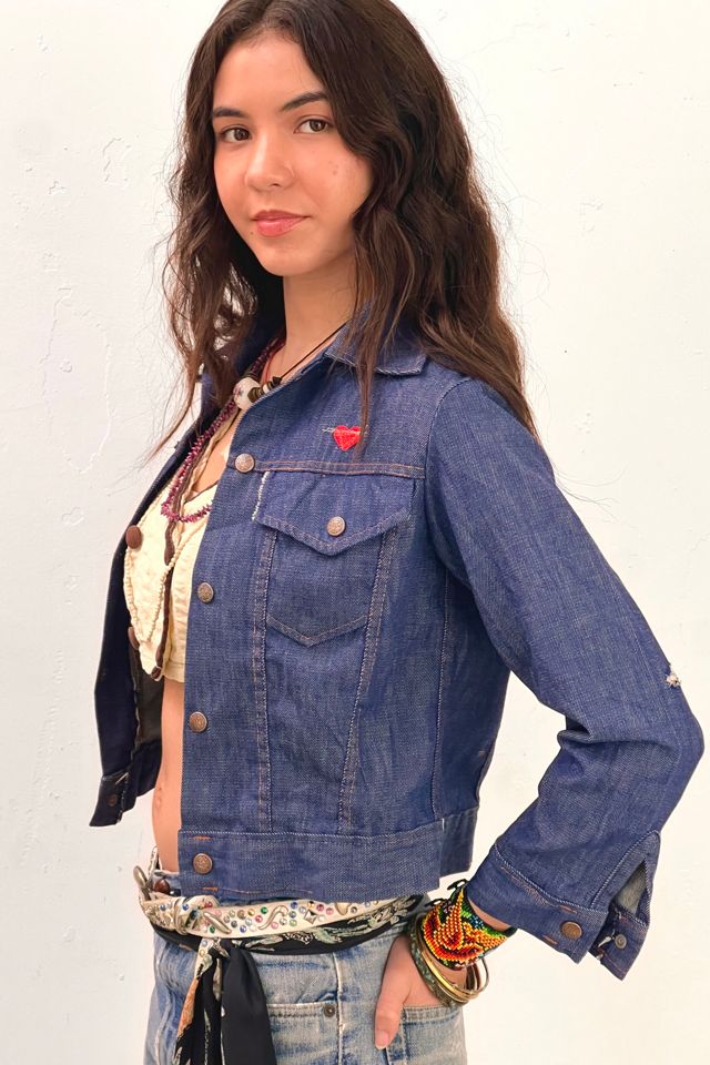 Vintage Thunderbird Embroidered Denim Jean Jacket Selected by  Anna Corinna #2