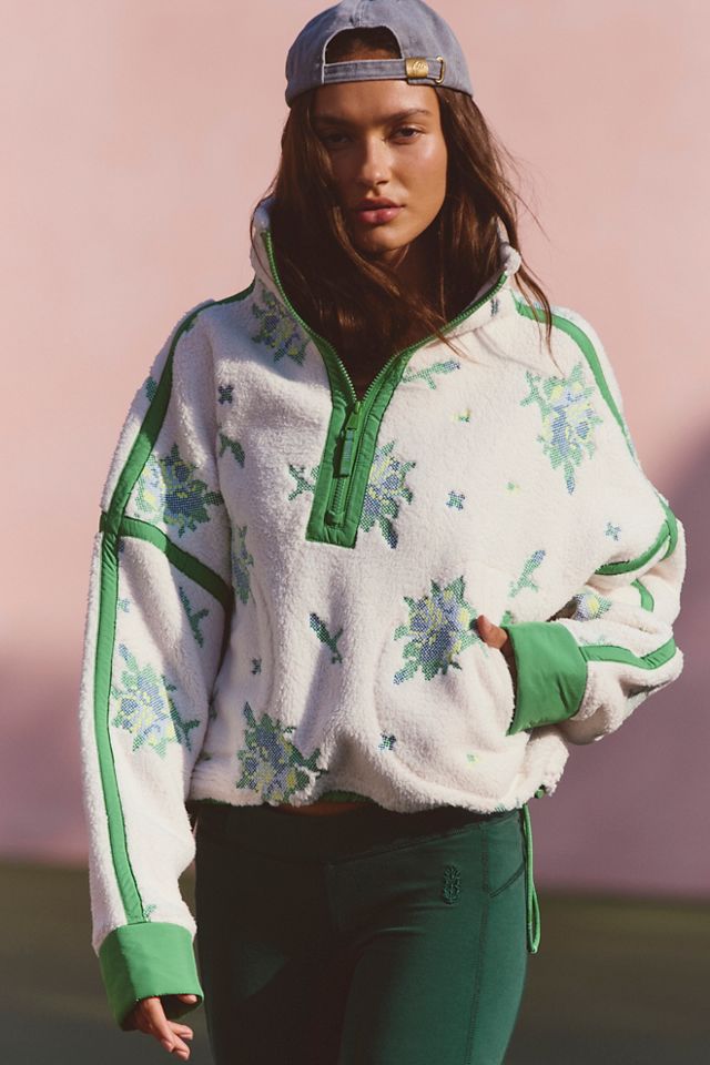 Mountain High Embroidered Half Zip Fleece #1