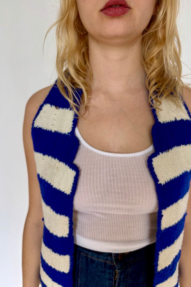Vintage Hand Knit Vest Selected by Atlantic Vintage #1