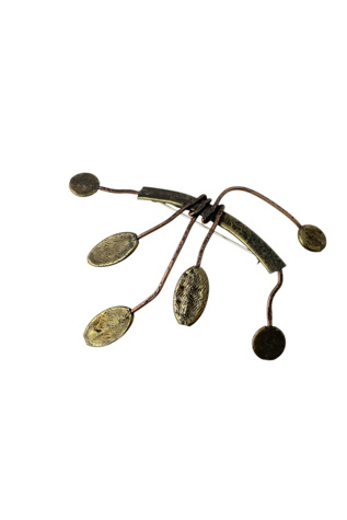 Vintage Abstract Sculptural Brooch Selected By Ankh By Racquel