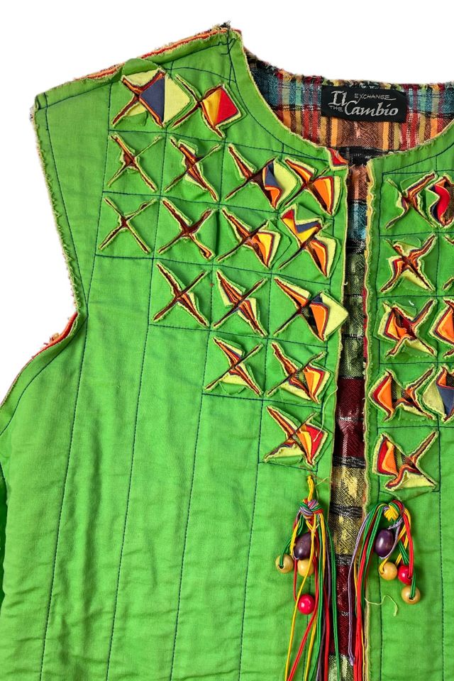 Vintage Green Vest With Cutouts Selected By Ankh By Racquel #1