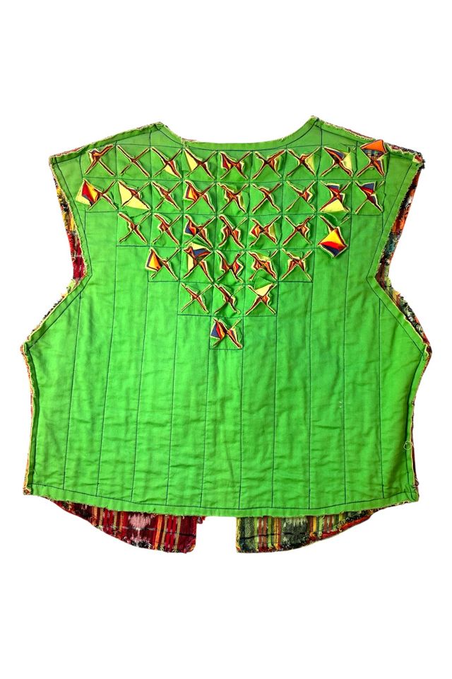 Vintage Green Vest With Cutouts Selected By Ankh By Racquel #3