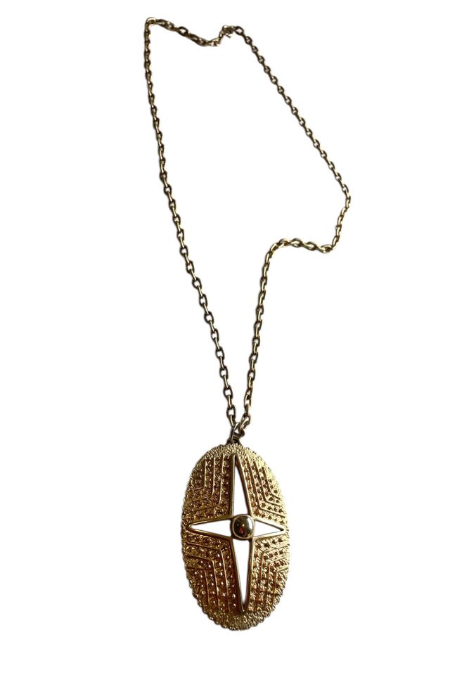 Vintage Oval Starburst Necklace Selected By Ankh By Racquel #2