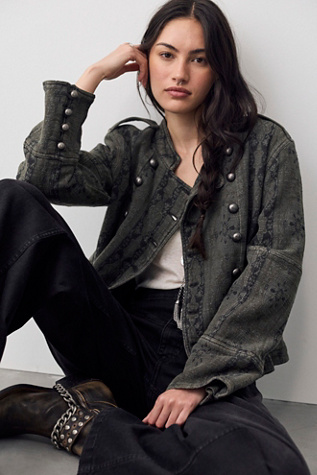 Veste à bande jacquard Lotty