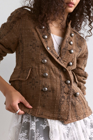 Veste à bande jacquard Lotty