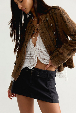 Женская куртка Free People Lotty Jacquard Band, цвет: Brownie — фото 5