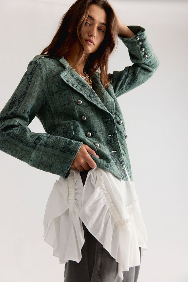 Lotty Jacquard Band Jacket #2