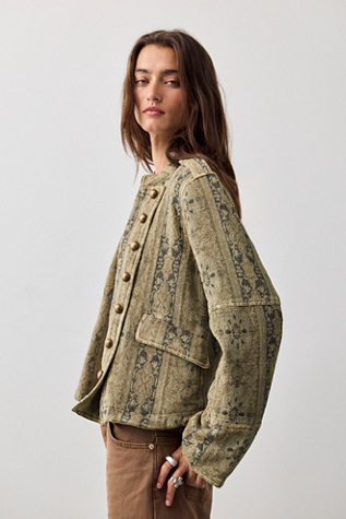 Veste à bande jacquard Lotty