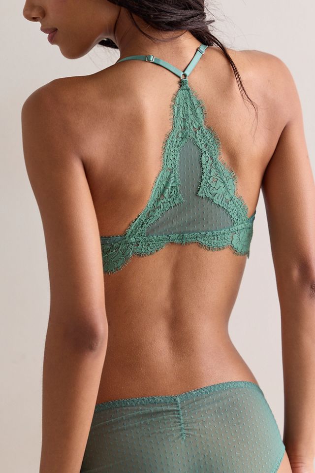 Fiona Mesh Front-Close Racerback Bralette #1