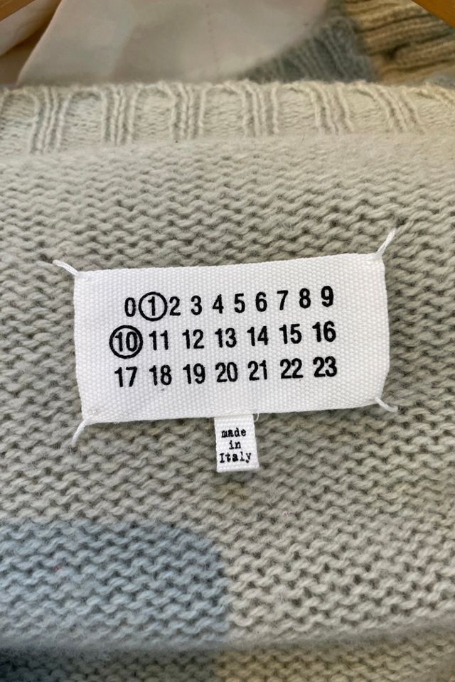 Maison Margiela Light Green-Grey Knit Wool Cardigan Selected by The Curatorial Dept. #3