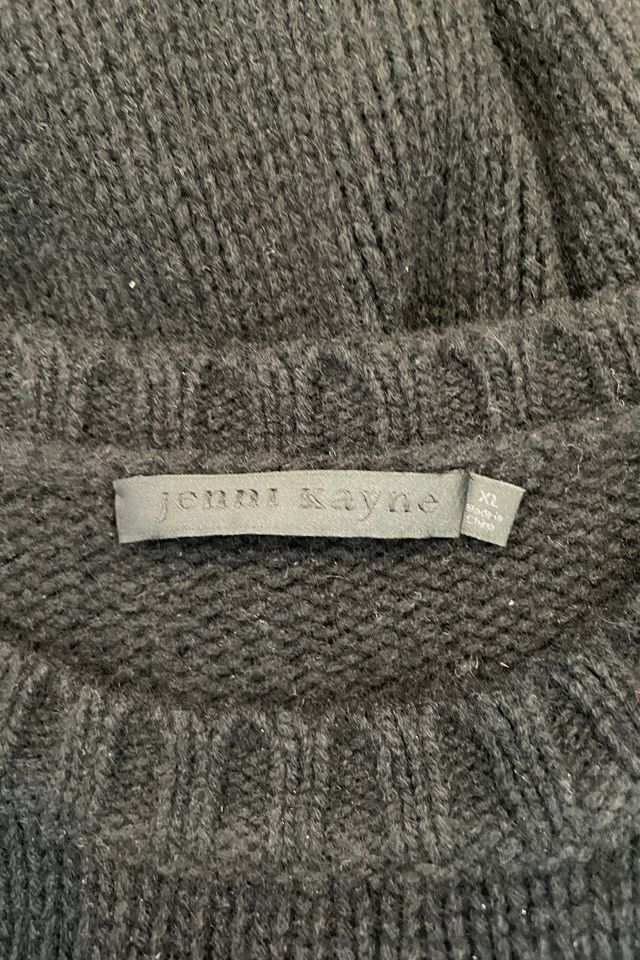 Jenni Kayne Black Two-Ply Cashmere Sweater Selected by The Curatorial Dept. #3