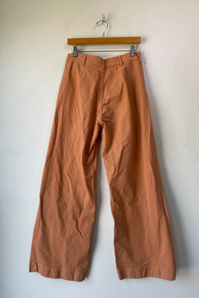 Jesse Kamm Peach Canvas Wide Leg Pants Selected by The Curatorial Dept. #3