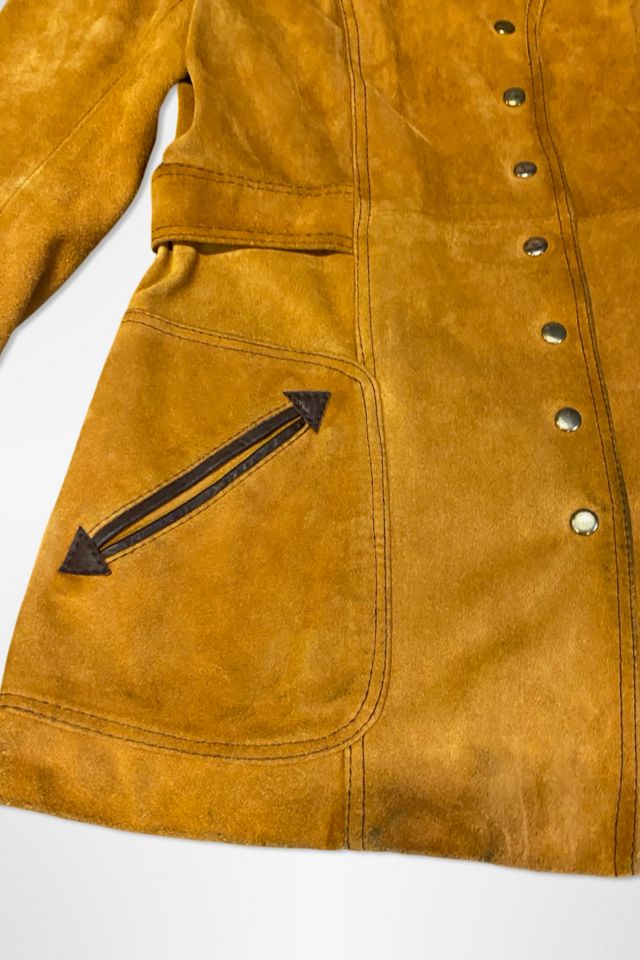 1970s Tannery Caramel Suede Snap Jacket Selected By Ritual Vintage #2