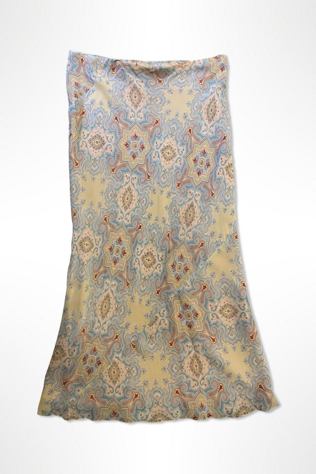 1990s DKNY Paisley Chiffon Midi Skirt Selected By Ritual Vintage #1