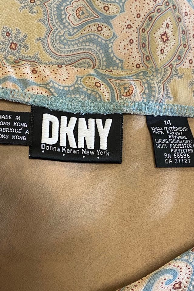 1990s DKNY Paisley Chiffon Midi Skirt Selected By Ritual Vintage #3