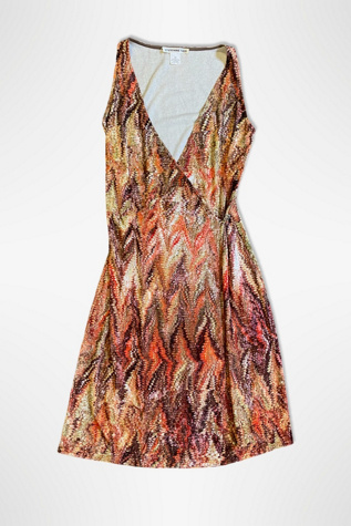 1990s Vivienne Tam Marble Velvet Wrap Dress Selected By Ritual Vintage