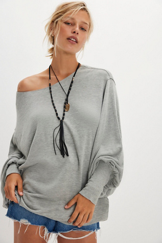 Swept Up Sweatshirt at Free People in Heather Grey, Size: Small